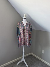 Johnny Was Magdalene Silk Poncho Top