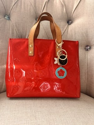 Louis Vuitton Reade PM Vernis Tote Red With Dust Bag  Size 8.5x7x4