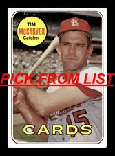 1969 Topps Baseball #317-658 VG-EX Pick From List ALL PICTURED vv5