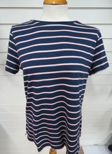 Image of Crew Clothing Company - Breton T-Shirt - Navy/Pink