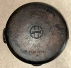 Vintage Wagner Ware Griswold Dual Logo Cast Iron Dutch Oven 5 QT Pot Lid USA