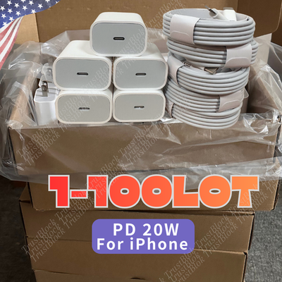 #ad Fast Charger For iPhone Air 17 16 15 14 13 12 11 iPad USB C 20W PD Cube Cord Lot $65.48