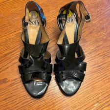 Sofft Sandal Black Patent Leather Comfort Pump Women's Size 9