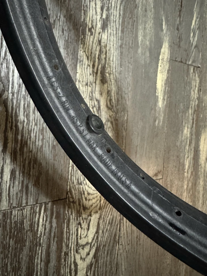 Aro de llanta negra ACS Z años 80 huérfano individual vieja escuela BMX vintage OG Skyway Araya Foto 4 de 4