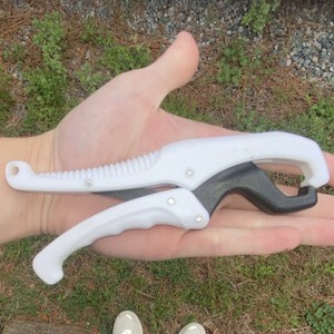 Rapala Fish Lip Gripper White & Black Rust Free Plastic Fishing Tool