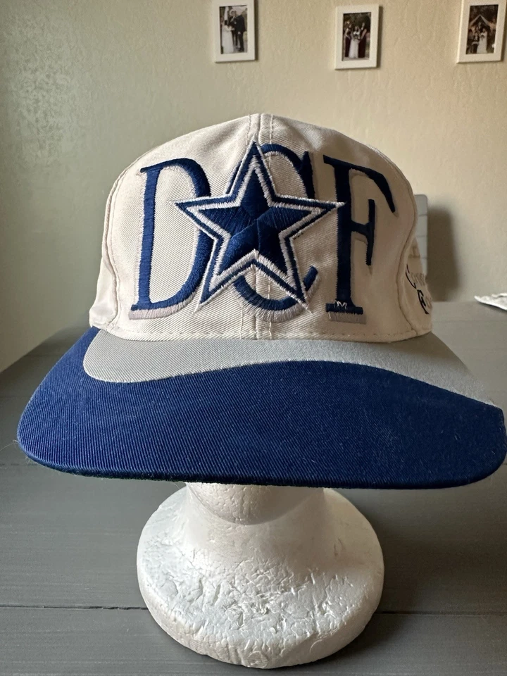 RARE VINTAGE 90s DCF DALLAS COWBOYS TEAM NFL SNAPBACK HAT FOOTBALL EASTPORT OSFA - Image 2 of 4