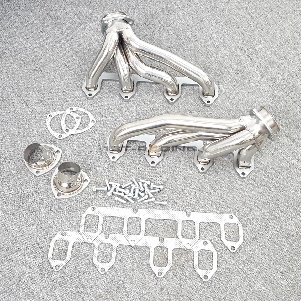 Cabezales de escape Shorty para 1968-1974 Big Block Ford 361 390 406 5,9 L 6,4 L 6,6 L Foto 4 de 4