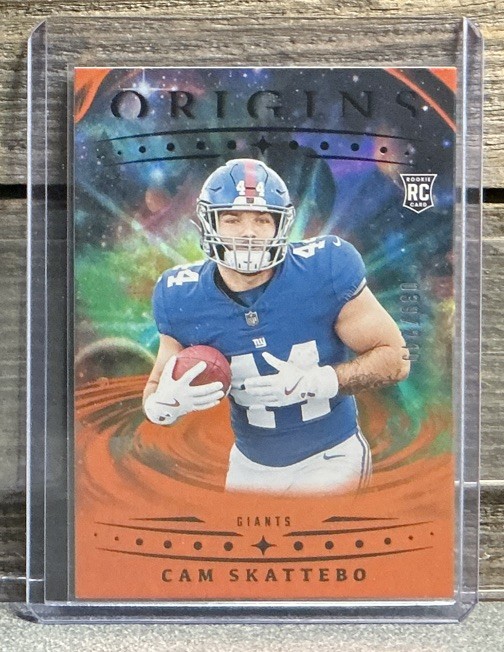 Cam Skattebo 2025 Origins #123 Holo Orange /249 Rookie