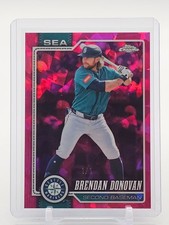 Marketplace image: BRENDAN DONOVAN 2026 TOPPS CHROME SAPPHIRE PADPARADSCHA 1/1 #68 MARINERS Q5604