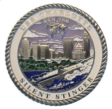 US Navy USS CHARLOTTE SSN 766  challenge coin 2"  204