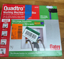 Oatey Quadtro 1/2 in. x 1/2 in. PEX Compatible Washing Machine Outlet Box 38528