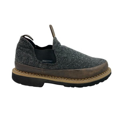 Boys Youth 4.5 - Pendleton Georgia Boot Ankle Shoes Wool Leather Gray Brown