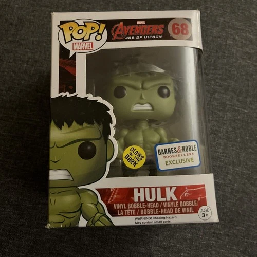 Funko Pop! Vinyl: Marvel - Hulk - (Glow) - Barnes and Noble (Exclusive) #68