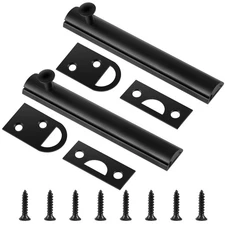 2 Pcs Solid Brass Surface Bolt Door Bolt Latch Hardware Security Lock Slide L...