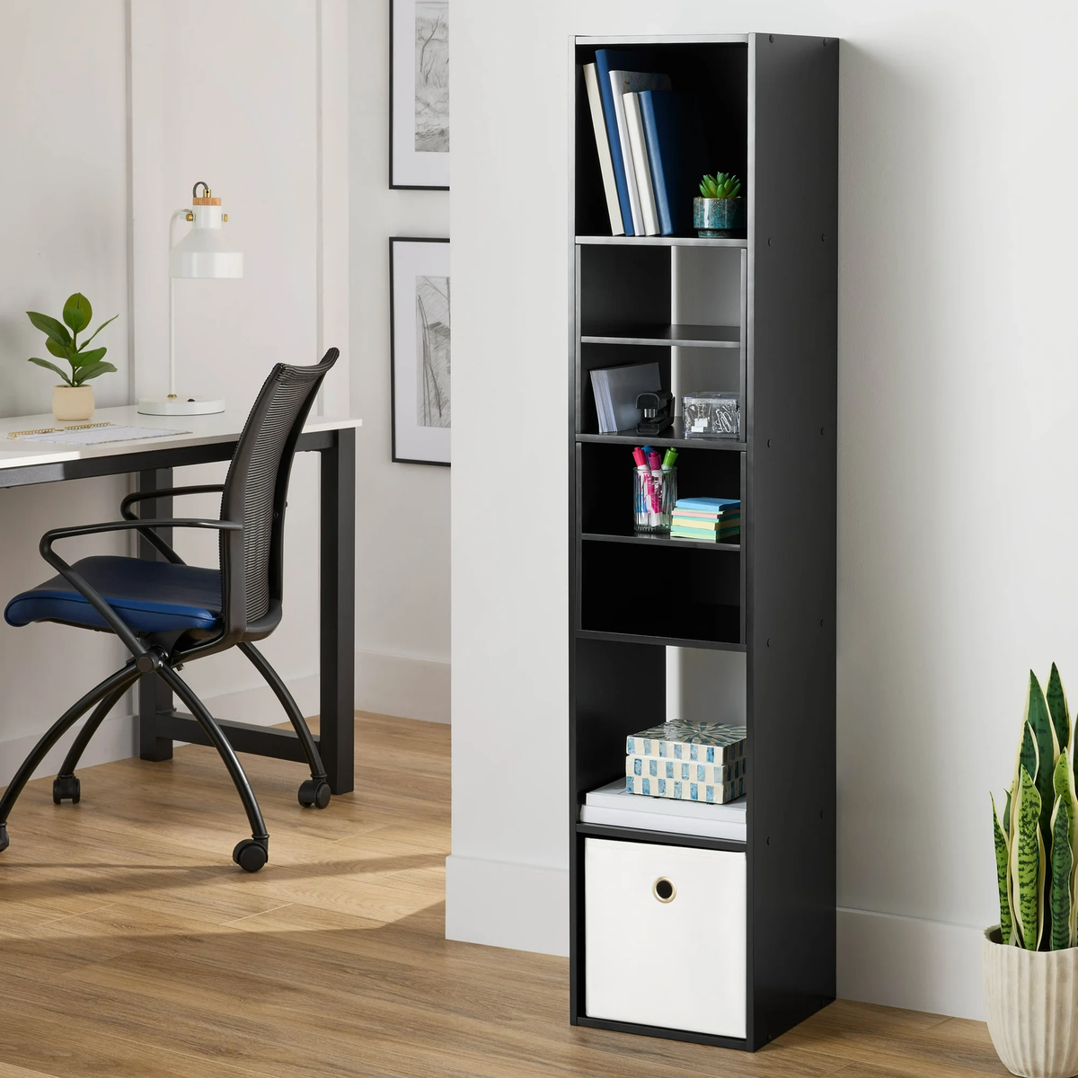 Mainstays MS5336278612063 5 Cube Vertical Storage Organizer, Black