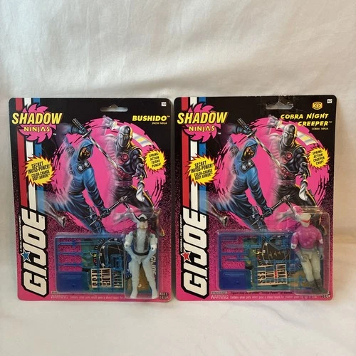 1993 Hasbro Go Joe Shadow Ninjas Bushido & Cobra Night Creeper