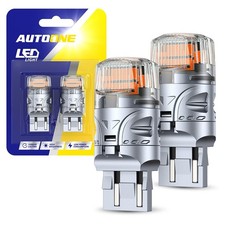 2x 7443 7440 7444 Amber Led Brake Tail Stop Parking Light Bulb Turn Signal Light