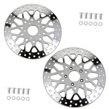 11.8" Front Harley Brake Rotors 2 PCS, Mirror Finish, Fits 2008-2023 Electra