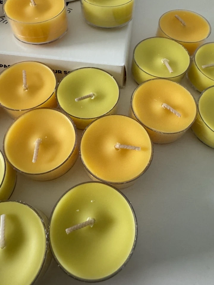 PartyLite-24 Teelichter—Sun Orchidee Ananas und Wild Lemongrass Citronella-Neu - Bild 3 von 4