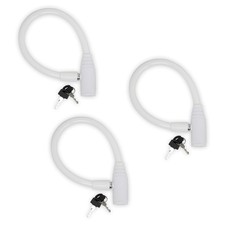 Urban August Child-Proof Refrigerator Lock Small, White - 3 Pack Keyed Alike