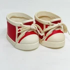 Vintage Cabbage Patch Kids Sneakers Hightop Shoes Red White 1990s Laces