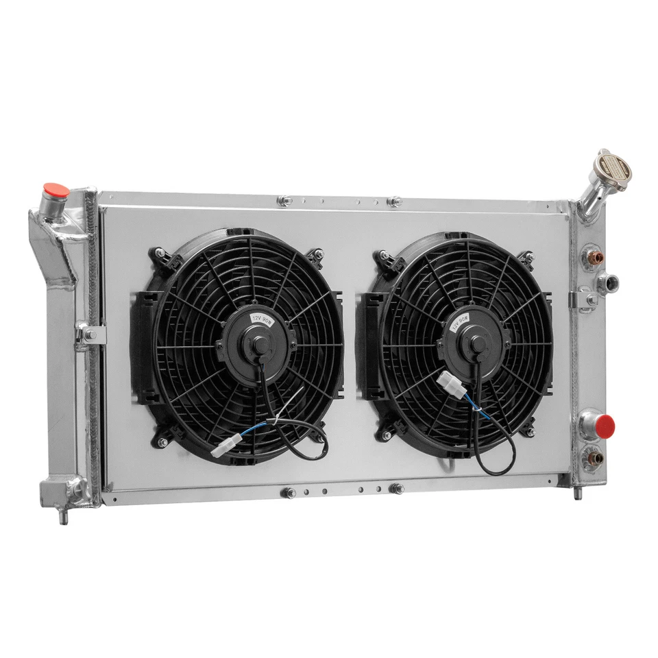 3 Row Radiator Shroud Fan For 97-99 Buick Century Regal /99-00 Pontiac Montana Foto 4 de 4