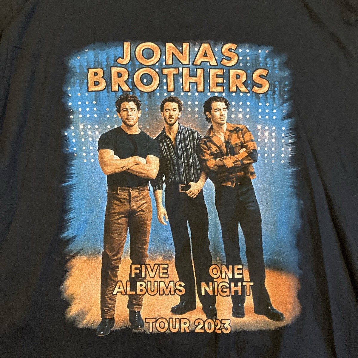 NWOT - Jonas Brothers - 2023 - Five Albums One Night Tour - Cotton