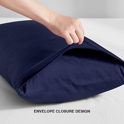 2 Pack Microfiber King Pillow Cases, 1800 Super Soft Pillowcases with Envelope C - Picture 5 of 12