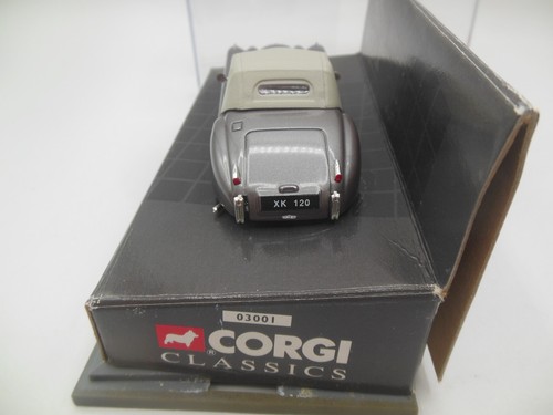 Corgi Classics 03001 Jaguar XK120 soft top in Silver 1:43 Scale - Picture 5 of 11