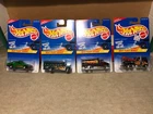 Vintage Hot Wheels Heat Fleet Series Complete 4 Car Set scale1/64 good condition