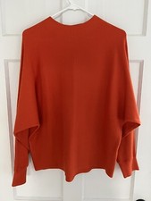 Anthropologie Saturday/Sunday Beverly Mock Neck Sweater Sz M in Fresh Apricot