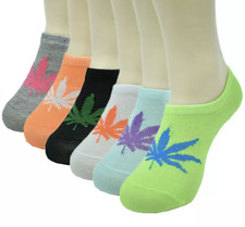 New 3-12 Pairs Womens No-Show Liner Low Cut Invisible Loafer Cotton Socks Leaf