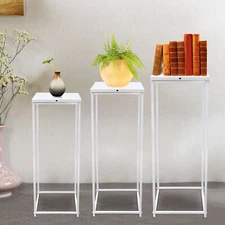 3pcs Metal Plant Pot Stand Indoor Outdoor Flower Planter Display Holder Rack