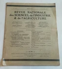 Revue nationale des sciences de l'industrie l'agriculture monthly 1924 Paris