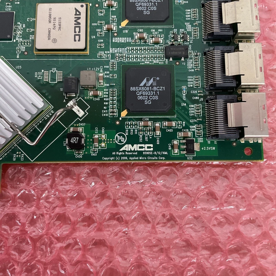 AMCC 700-3230-32 9590SE-8ML 9590SE-8/12/16ML PCI-e RAID Controller Card TESTED - Image 2 of 2