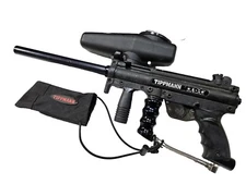 Tippmann A5 RT Paintball Gun Expansion Chamber Cyclone Feeder NEEDS SOME WORK