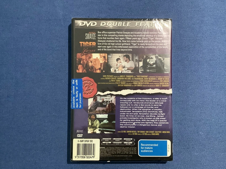 Tiger Warsaw / Low Blow - Double Feature DVD All Region Brand New Sealed - Image 2 of 2