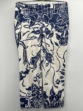 Emilio Pucci Women's Geometric Print Straight Multicolor Trousers Size 38 / US 8