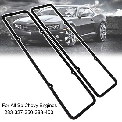 #ad #ad 2x SBC Steel Core Valve Cover Gasket For Chevrolet SB 283 305 327 350 383 Rubber $13.59