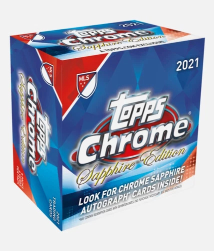 2021 Topps Chrome MLS Major League Soccer Sapphire Hobby Box ⚽️ Factory Sealed