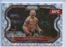 2021 UFC Prizm Premium Set #136 Cub Swanson SILVER Scope Refractor SP #81/99