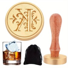 1Set Ice Mould Initial K Ice Cube Stamp Vintage Ice Branding Stamp