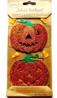Pumpkins Jack O'Lanterns Halloween Candy Corn Jolee's Boutique Parcel stickers