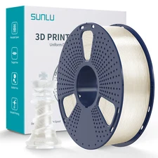 SUNLU Clear PLA 1.75mm 3D Printer Filament 1KG Transparent Clog-Free High Purity