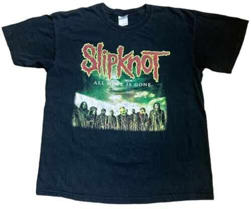 T-shirt Gildan Slipknot All Hope Is Gone Tour 2008 taille L - Photo 1 sur 7