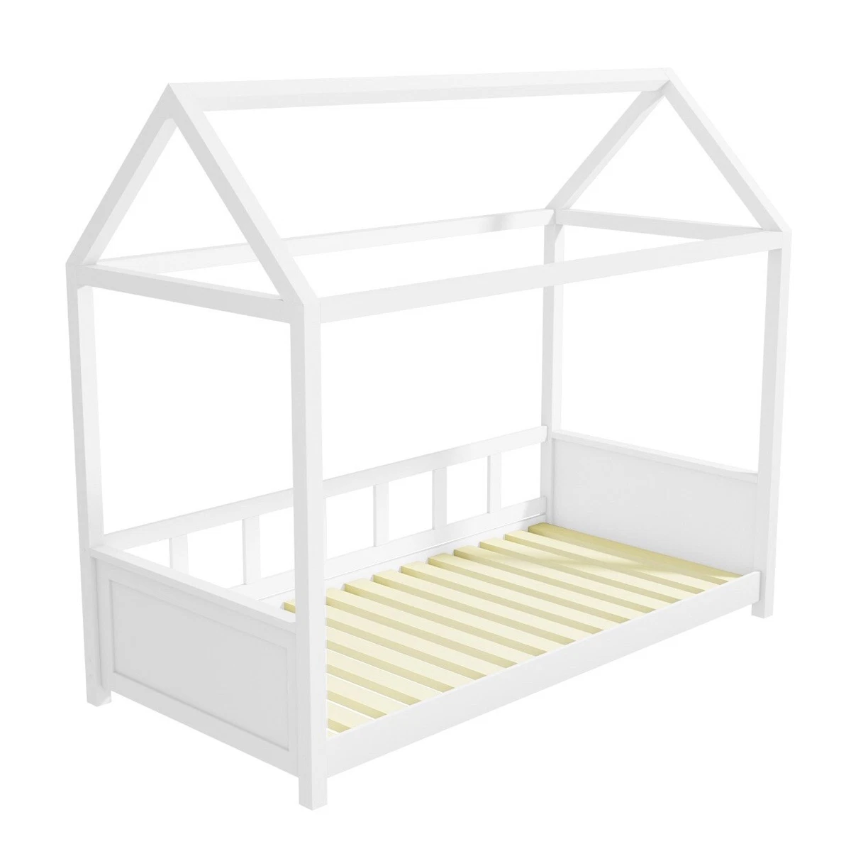 Coco Kids Wooden House Bed Frame Dark Grey Single Bed Size eBay