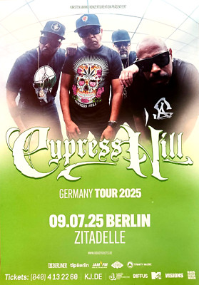 CYPRESS HILL 2025 BERLIN - orig.Concert Poster - Konzert Plakat - DIN A1