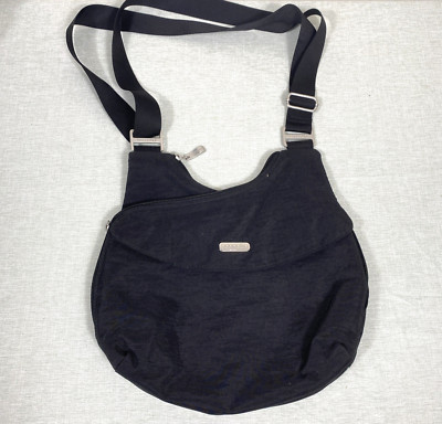 Baggallini  Crossbody  Bag Black Purse With Adjustable Strap Many Pockets