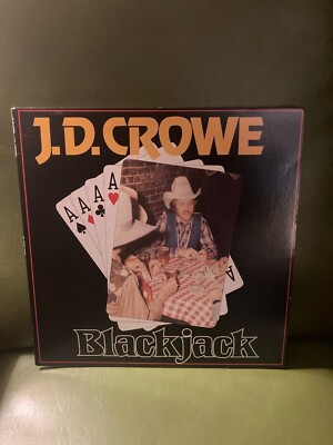 J.D. Crowe Blackjack LP Vinyl 1978 Rebel Records SLP 1583 VG+ Bluegrass