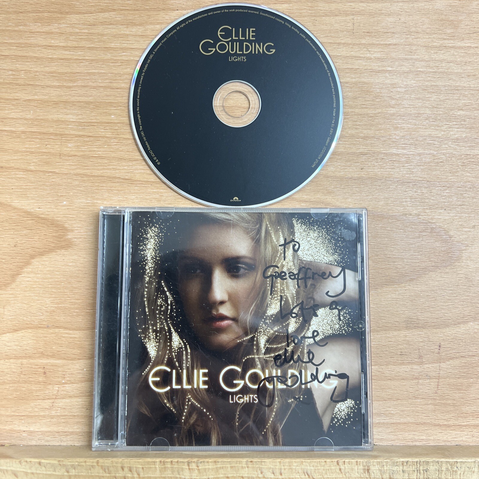 Lights by Ellie Goulding (CD, 2010) SIGNED BY ELLIE GOULDING